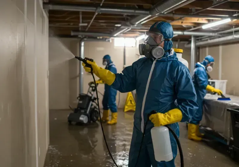 Basement Sanitization and Antimicrobial Treatment process in North Fork, AZ